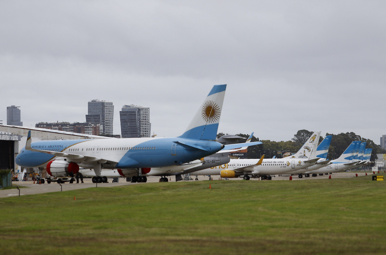 Aerolíneas Argentinas, avión. Foto: NA.
