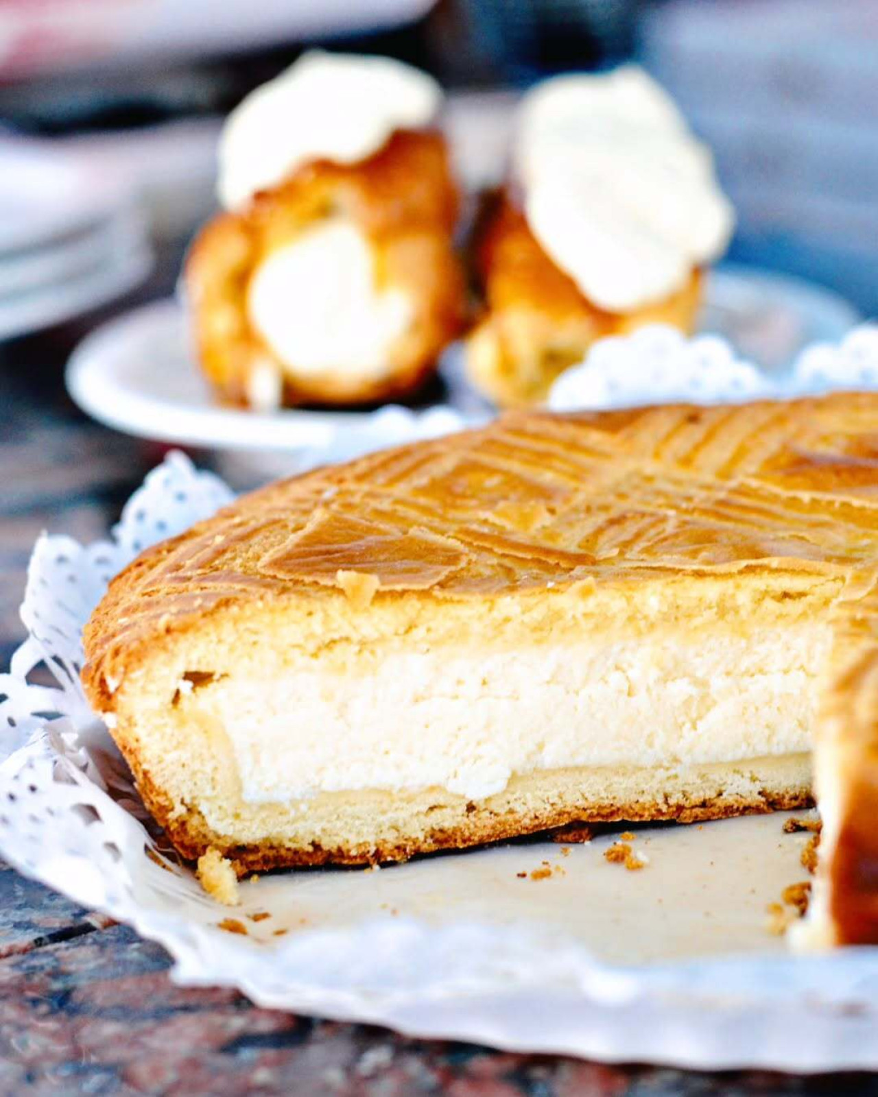 Torta de ricota de El Fortín. Foto INSTAGRAM @pizzeriaelfortin