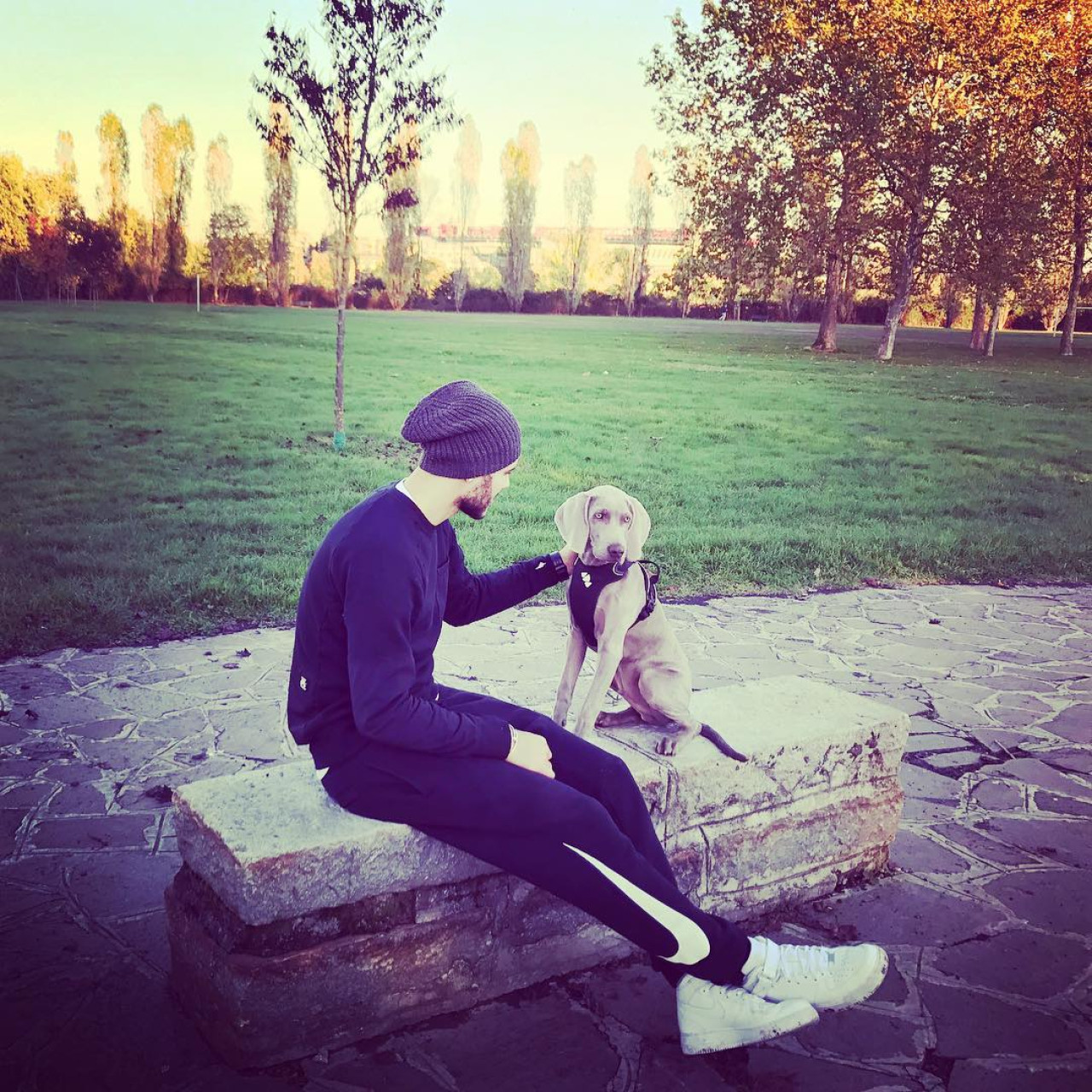 Mauro Icardi y su perro Coco. Foto: Instagram mauroicardi.