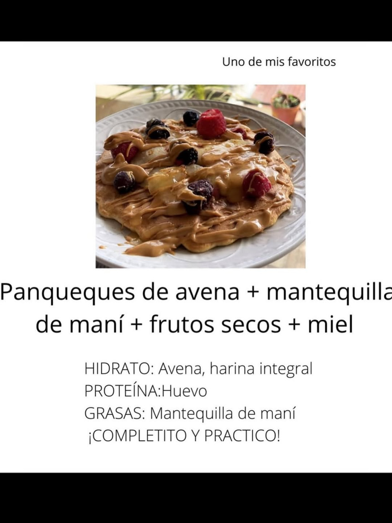Desayunos completos. Foto Instagram @nutri.sm