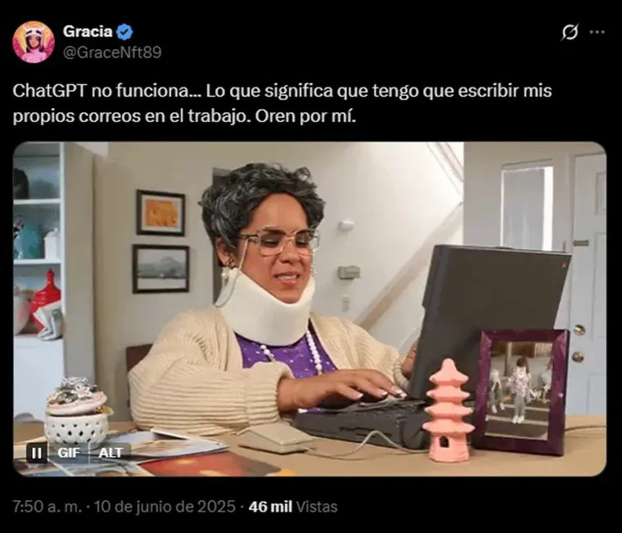 Memes por la caída del ChatGPT. Foto: X.