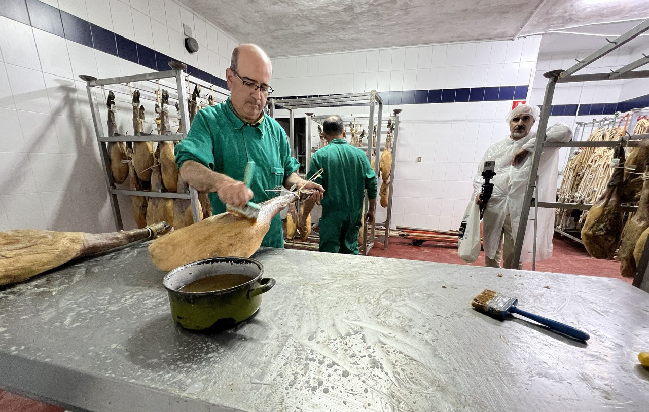 Fabricación de Jamón ibérico en Extremadura, España. Foto: Pato Daniele
