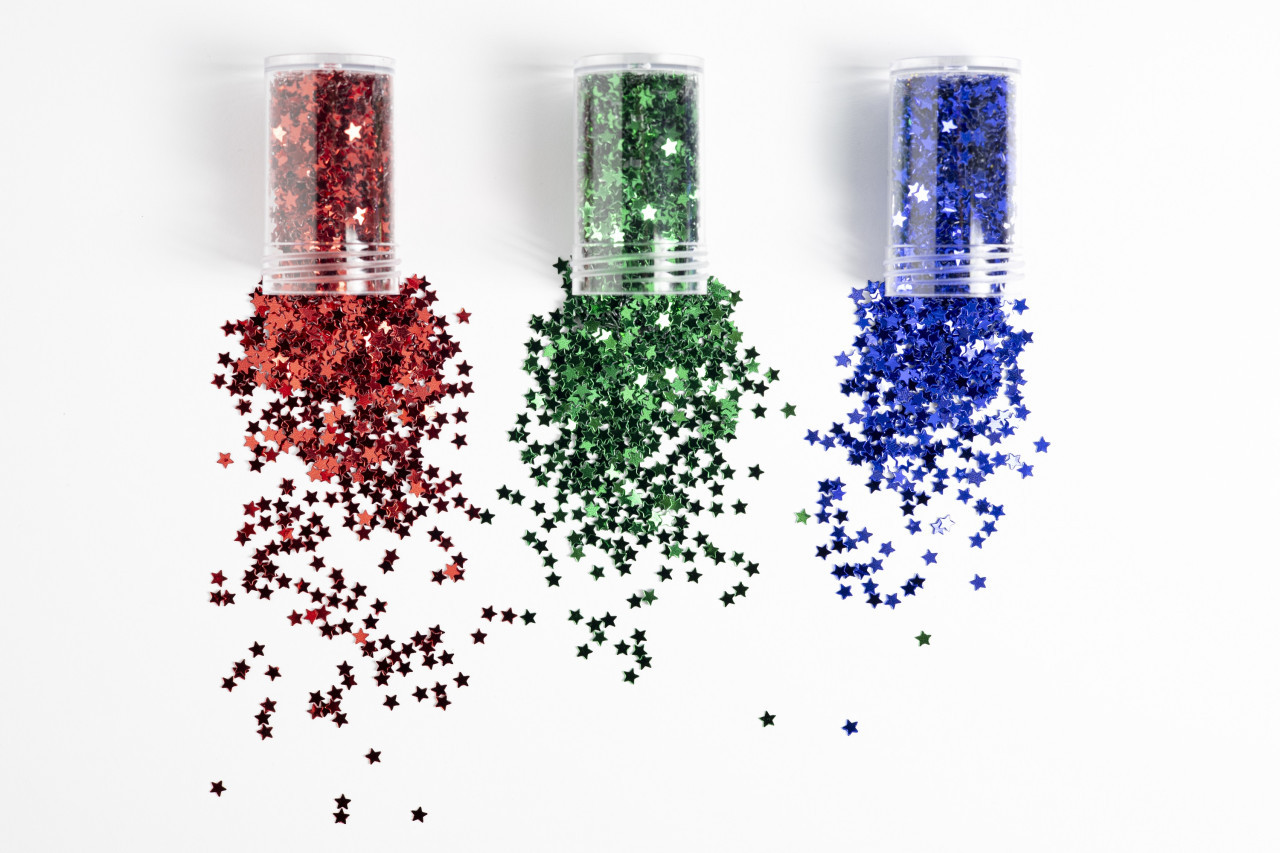 Brillo, glitter, purpurina. Foto: Freepik.