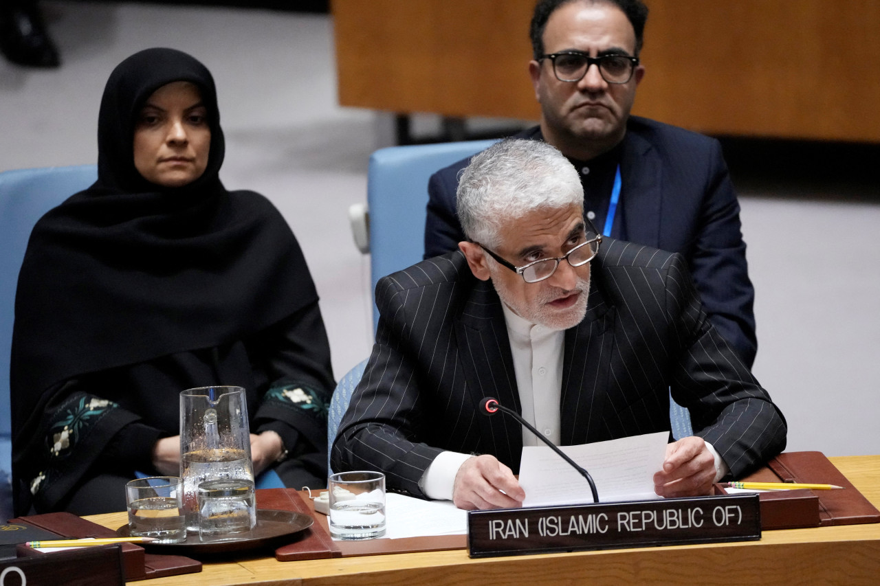 El embajador de Irán ante la ONU, Amir Saeid Jalil Iravani. Foto: Reuters/Eduardo Munoz