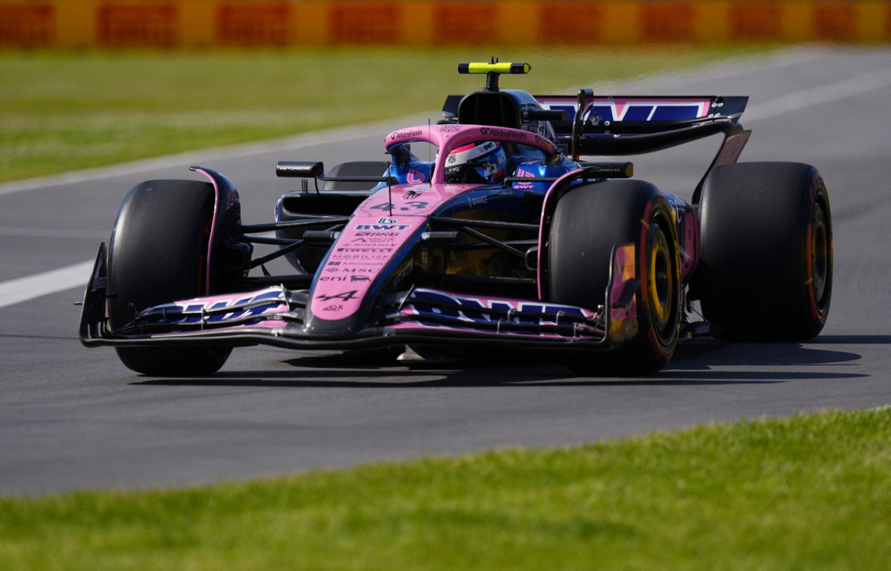 Franco Colapinto en el Gran Premio de Canadá. Foto: Reuters (Mathieu Belanger)