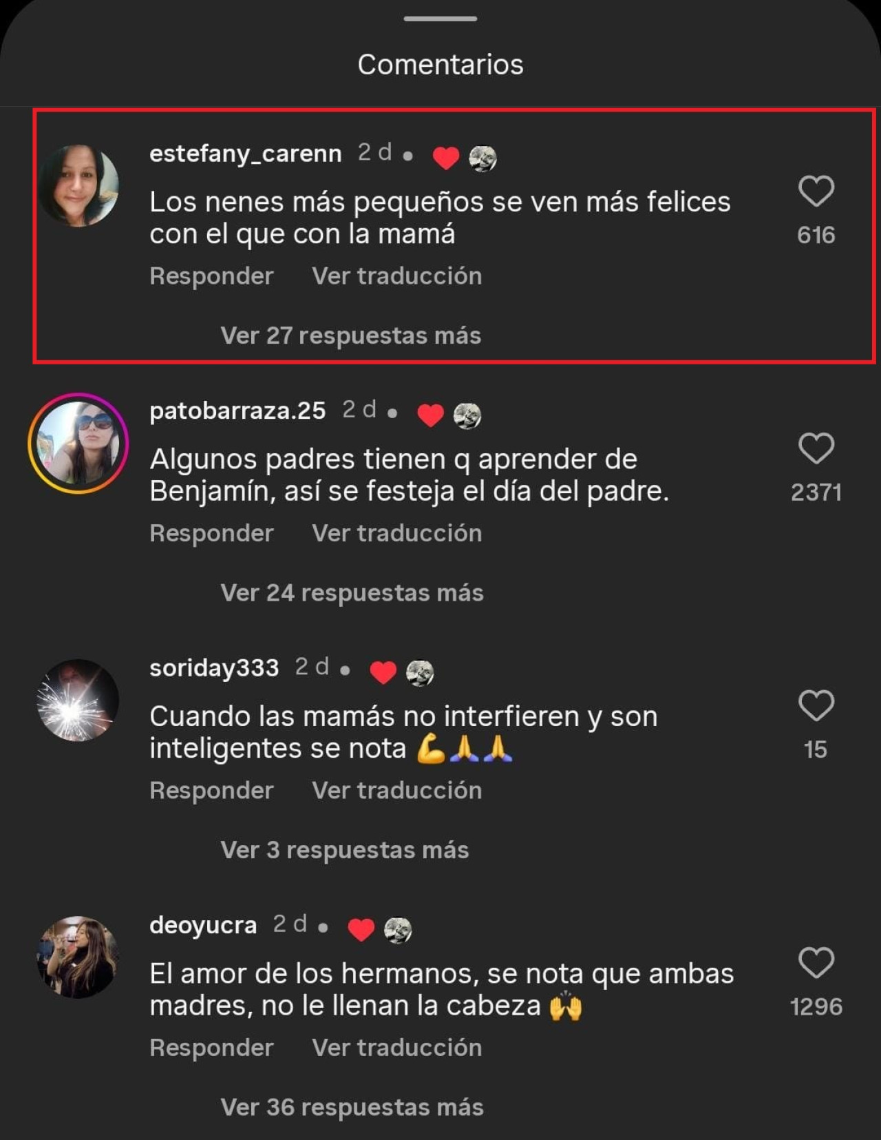El polémico like de Benjamín Vicuña. Foto: Instagram.