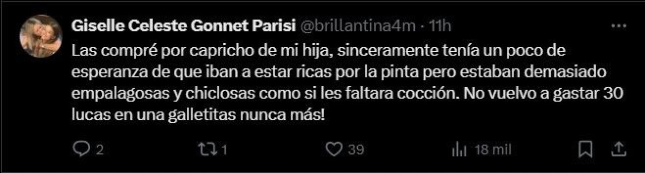 Sofía Gonet presentó su colección cápsula de cookies gourmet y en las redes la destrozaron.