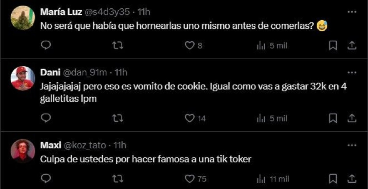 Sofía Gonet presentó su colección cápsula de cookies gourmet y en las redes la destrozaron.