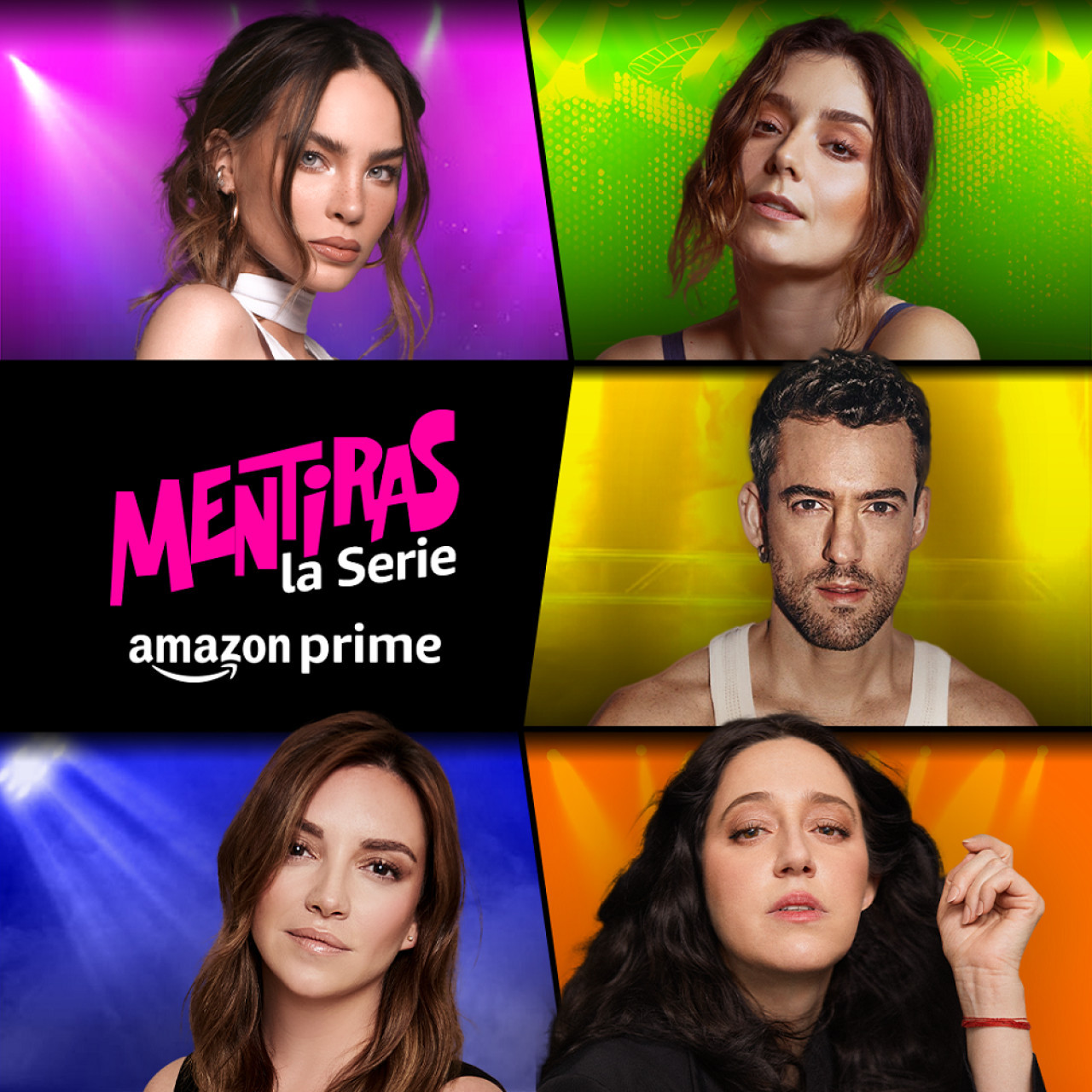 El elenco de "Mentiras", la serie de Amazon Prime Video. Foto: Gentileza Prime Video.