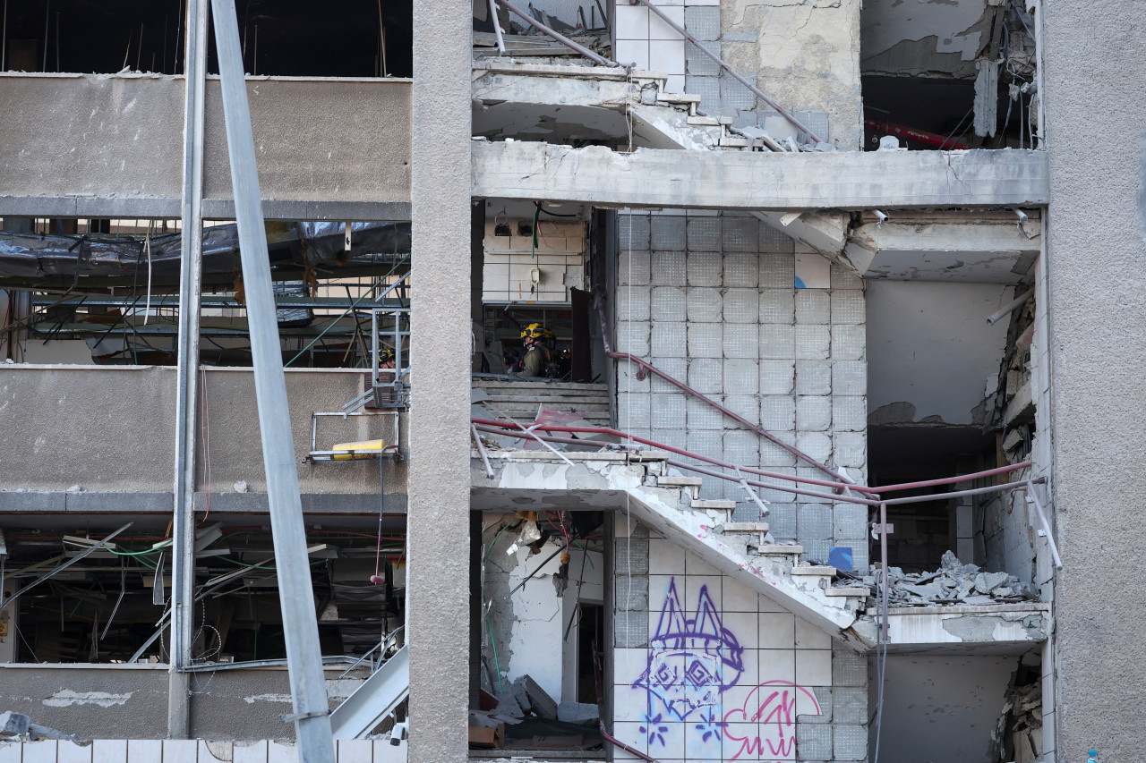 Bombardeo de Irán sobre Israel. Foto: REUTERS.