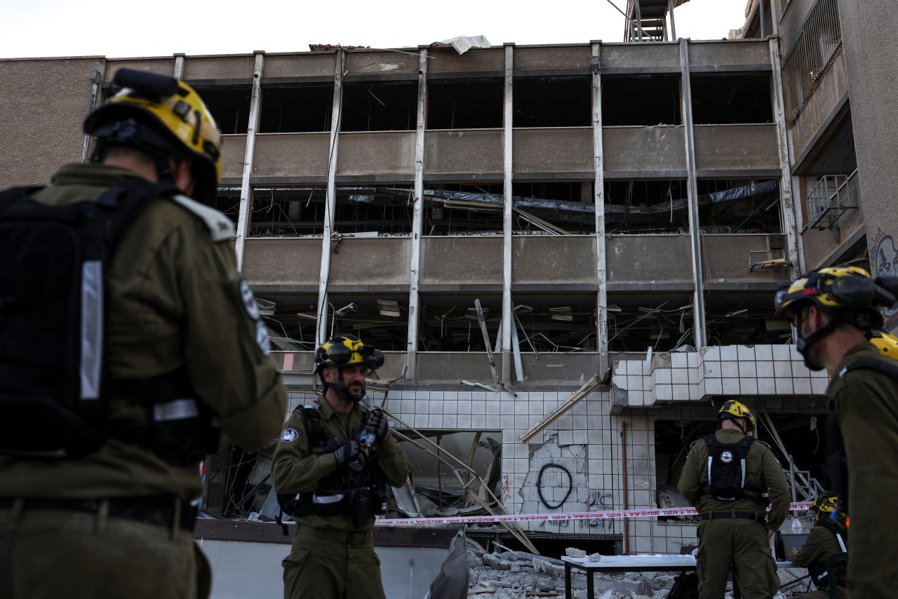 Bombardeo de Irán sobre Israel. Foto: REUTERS.