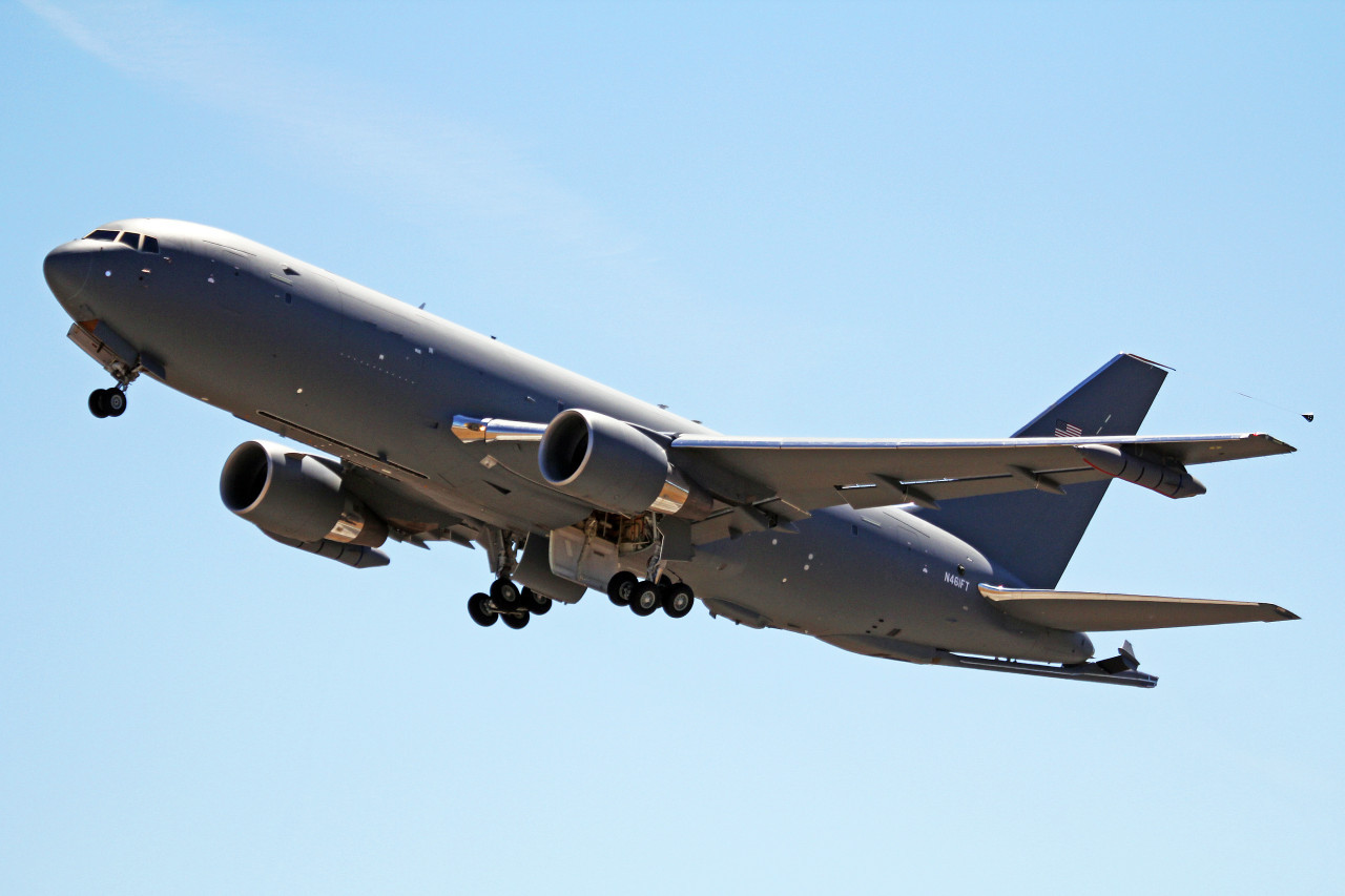 Uno de los aviones cisterna de Estados Unidos que viajó a Europa. Foto: Wikipedia.