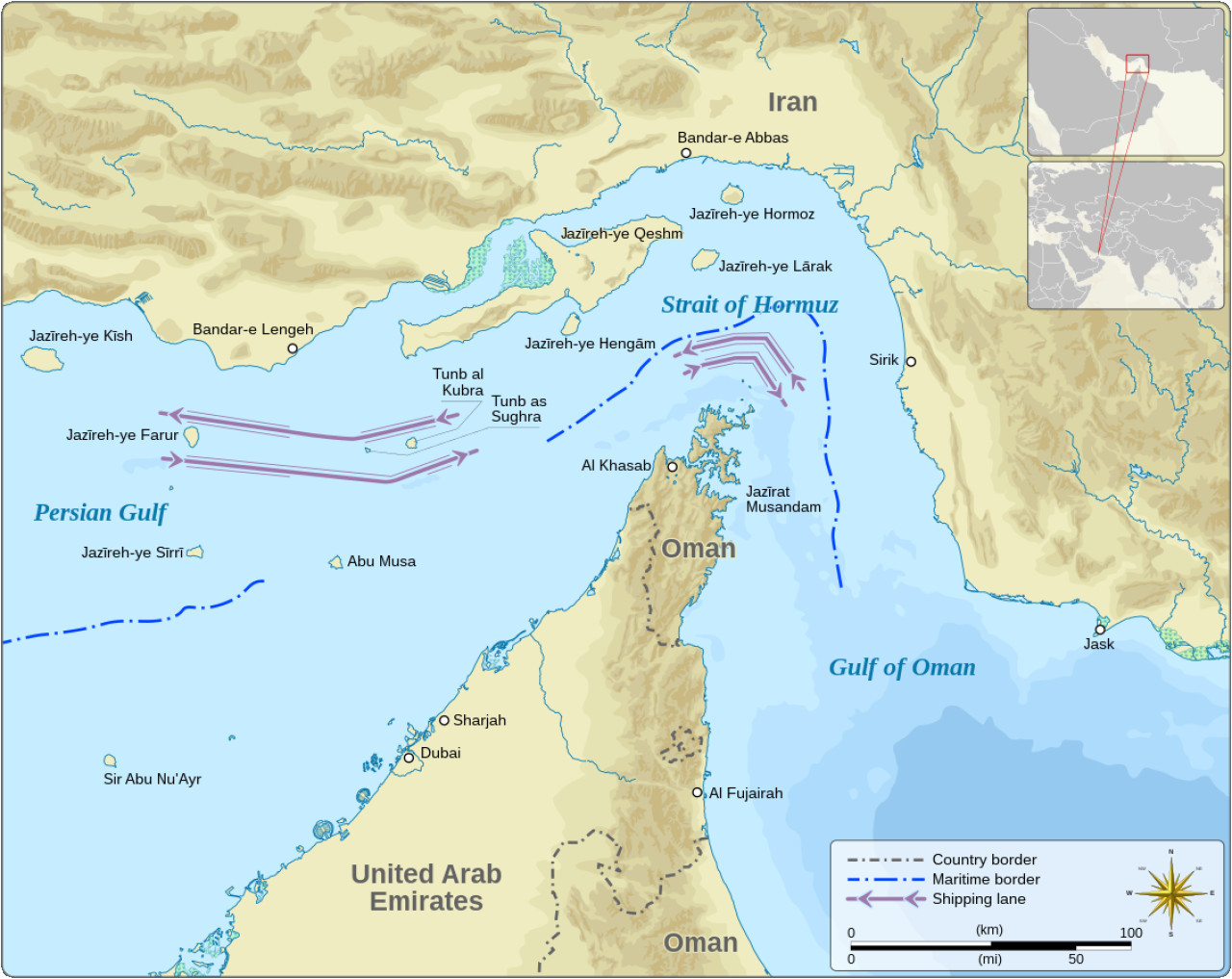 Irán propuso cerrar el estrecho de Ormuz tras los ataques de EEUU. Foto: Wikimedia