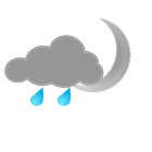 Lluvia  moderada a intervalos