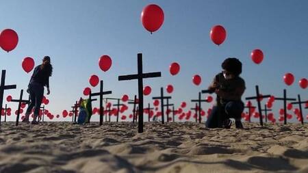 Protesta en Brasil por las muertes contra el coronavirus