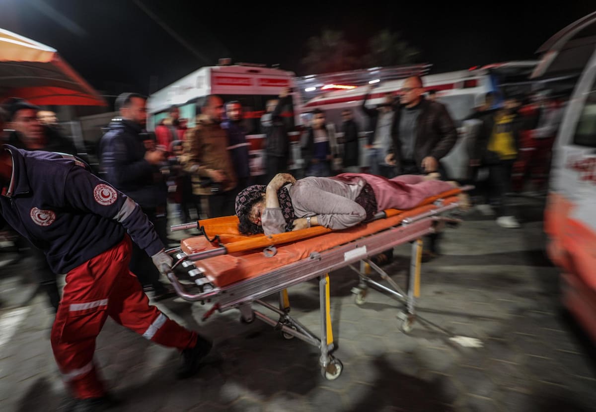 Heridos en hospitales de Gaza. EFE.