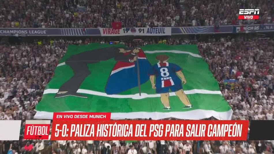 El homenaje del PSG a la hija fallecida de Luis Enrique. Foto: Captura.