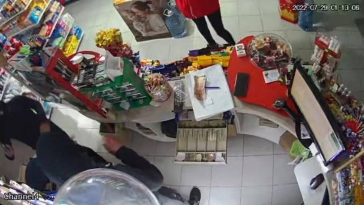 Asalto en San Clemente. Foto: NA.