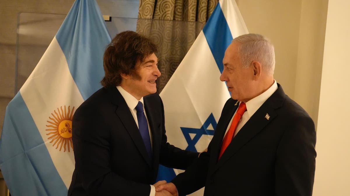 Javier Milei y Benjamín Netanyahu.