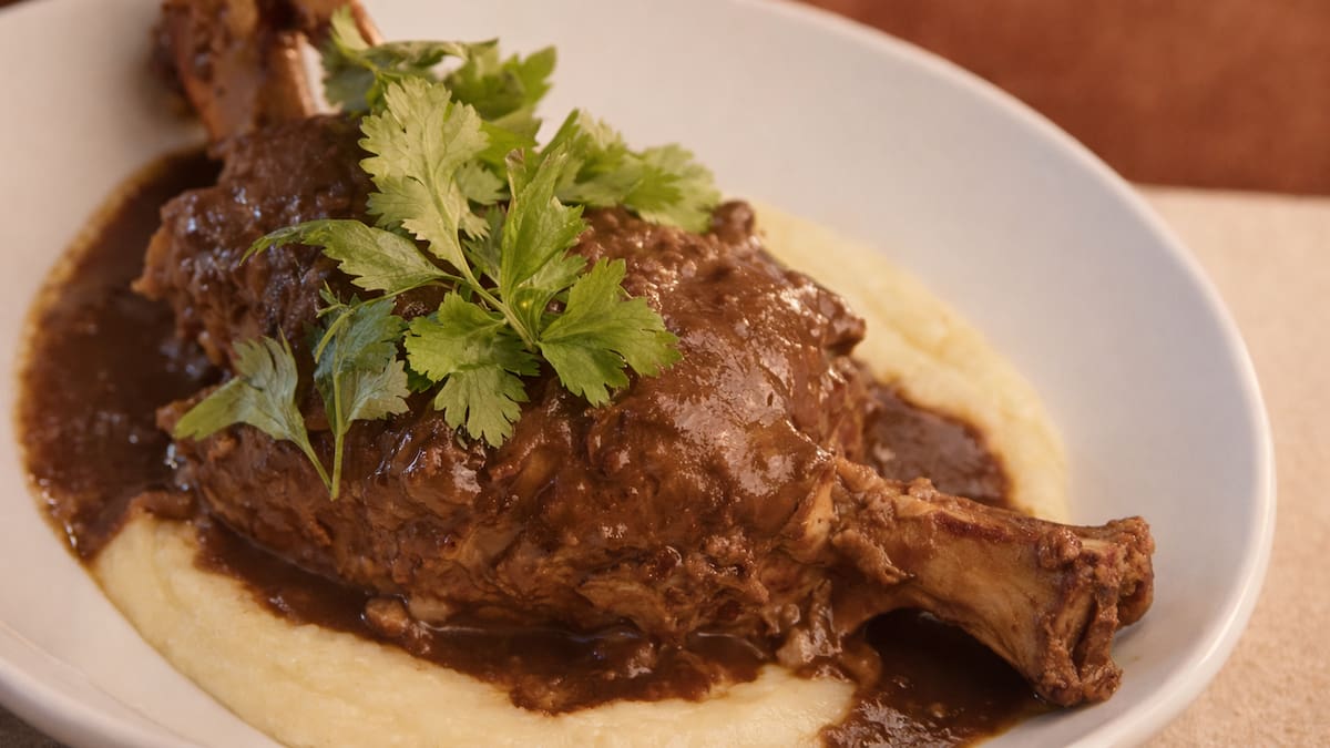 El osobuco de cerdo con aligot que conquista Caballito: dónde probar esta exquisita preparación para los días de frío