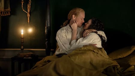 El beso más romántico de Jamie y Claire en Outlander, según sus protagonistas. Foto: Starz.
