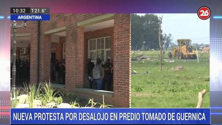 Protesta por predio de Guernica