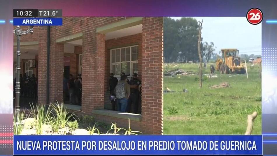 Protesta por predio de Guernica
