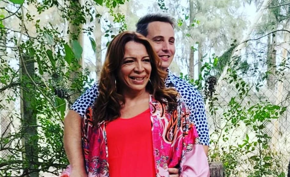 Lizy Tagliani y Sebastián Nebot. Foto: Instagram/LizyTagliani.