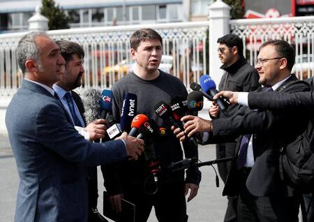 Mijaíl Podoliak, asesor del jefe de la Oficina presidencial ucraniana. Fuente: Reuters.