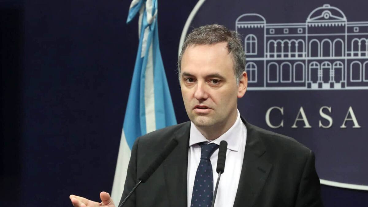 Manuel Adorni, vocero presidencial. Foto: NA.