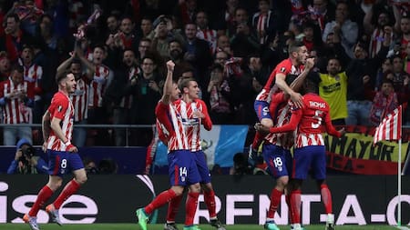 Atlético Madrid vs. Arsenal - Europa League - Fútbol internacional - Festejo (Reuters)