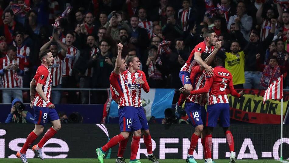 Atlético Madrid vs. Arsenal - Europa League - Fútbol internacional - Festejo (Reuters)