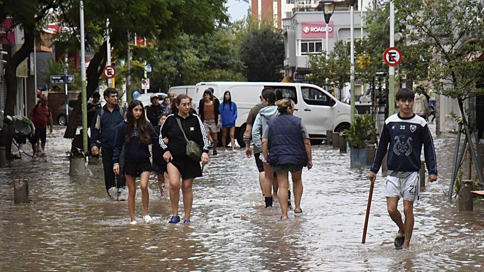 Temporal en Bahía Blanca. Foto: UNAR AGENCY/NA.