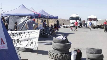 Corte de rutas en Neuquén, NA