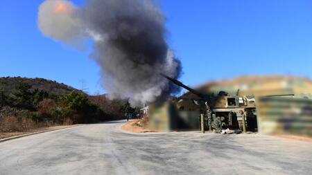 Ejercicios militares de Corea del Sur en respuesta a Corea del Norte. Foto: Reuters.