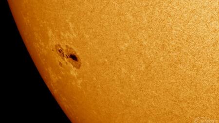 La mancha solar AR3310. Foto: Redes.