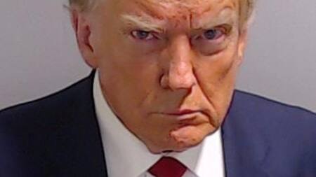 Donald Trump se entregó a la Justicia de Georgia. Foto: Reuters