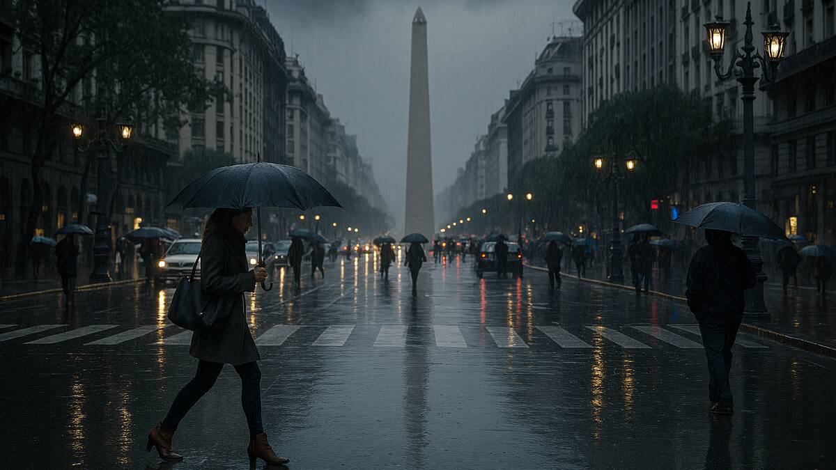 24 horas de tormentas intensas y fuertes ráfagas de viento en Buenos Aires.