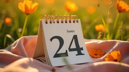 Calendario, lunes 24 de marzo. Foto: Freepik