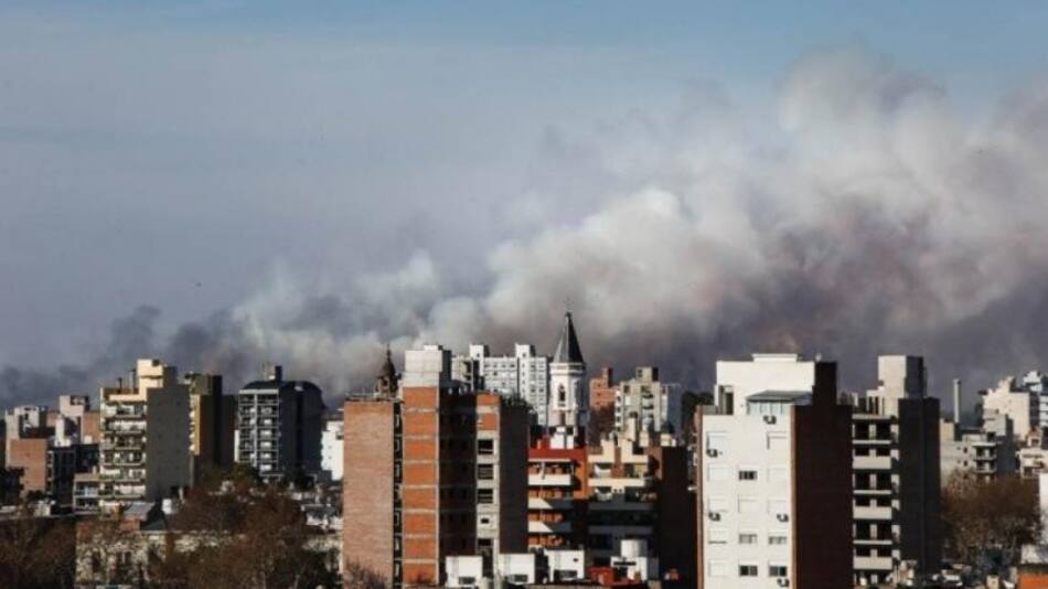 Incendios en el Delta. Foto: NA.