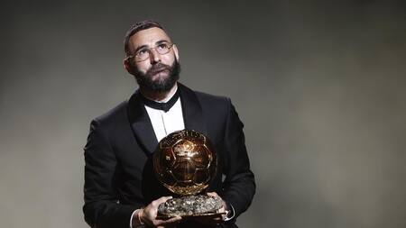 Karim Benzema, ganador del Balón de Oro 2022. Foto: Reuters.