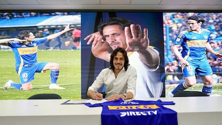 Edinson Cavani renovó su contrato con Boca Juniors. Foto: X @BocaJrsOficial