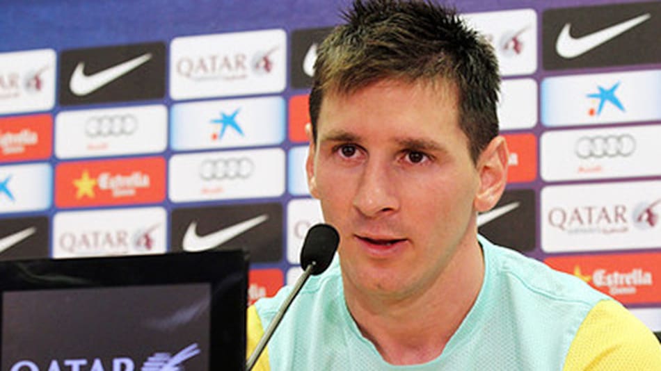 Conferencia de prensa de Messi - Barcelona