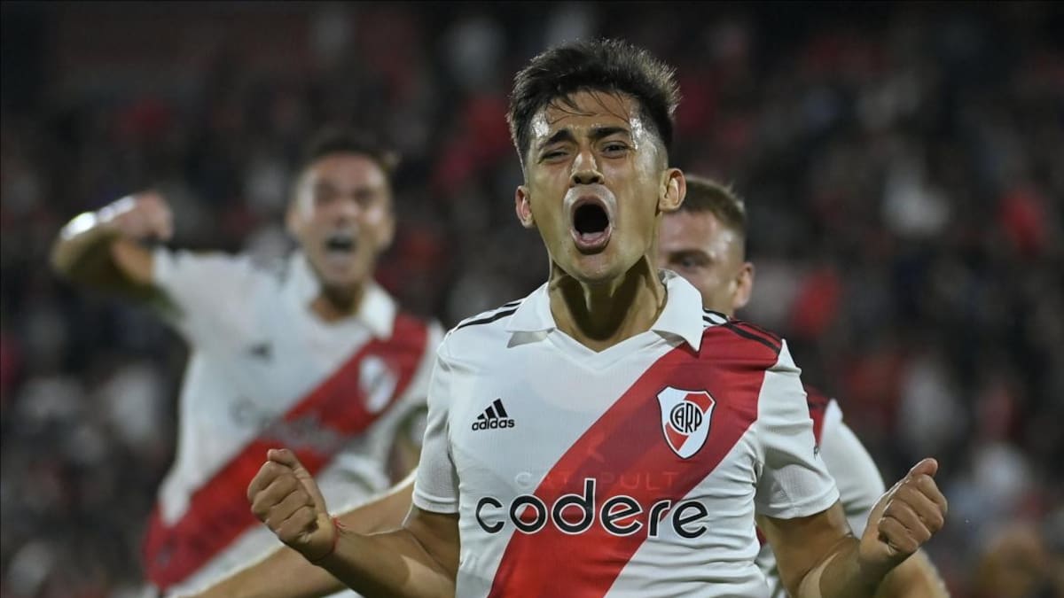 Pablo Solari; Newells Old Boys vs. River Plate. Foto: Twitter @RiverPlate.