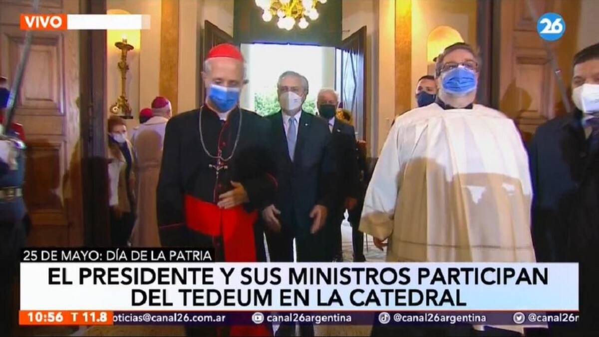 25 de mayo, Alberto Fernández, Tedeum, Canal 26