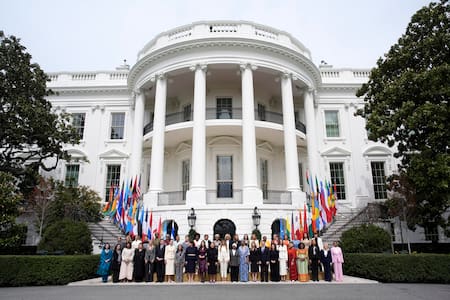 Melania Trump encabezó cumbre de Educación y Tecnología en la Casa Blanca.