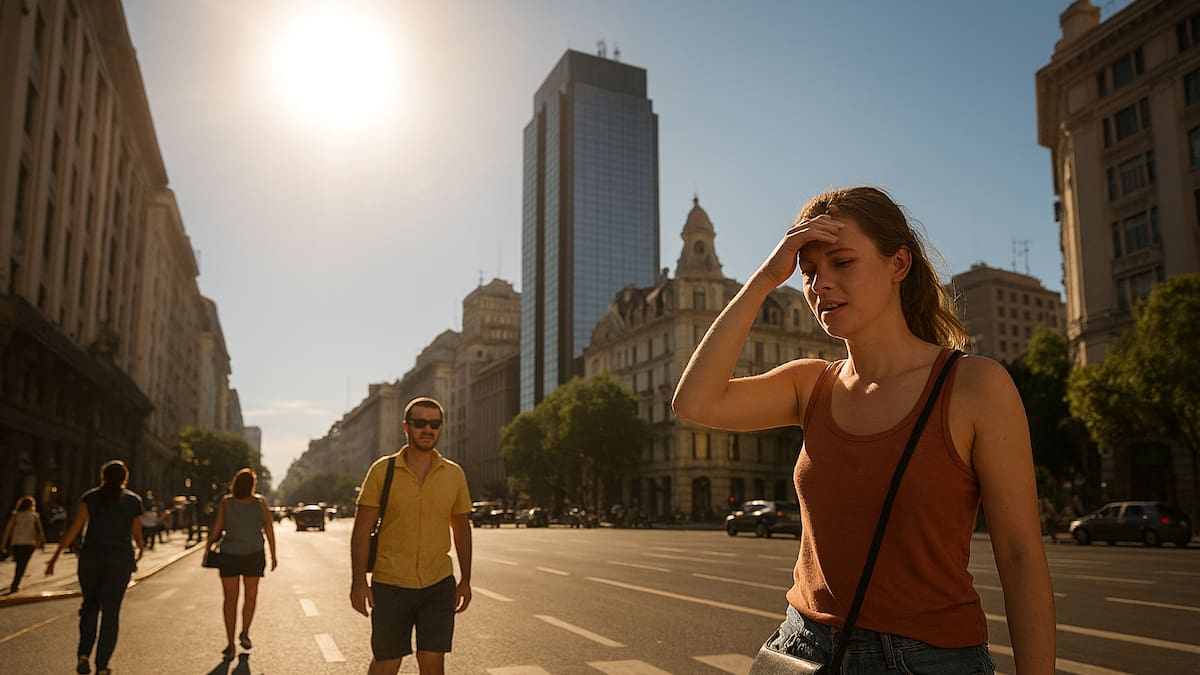 Ola de calor en Buenos Aires