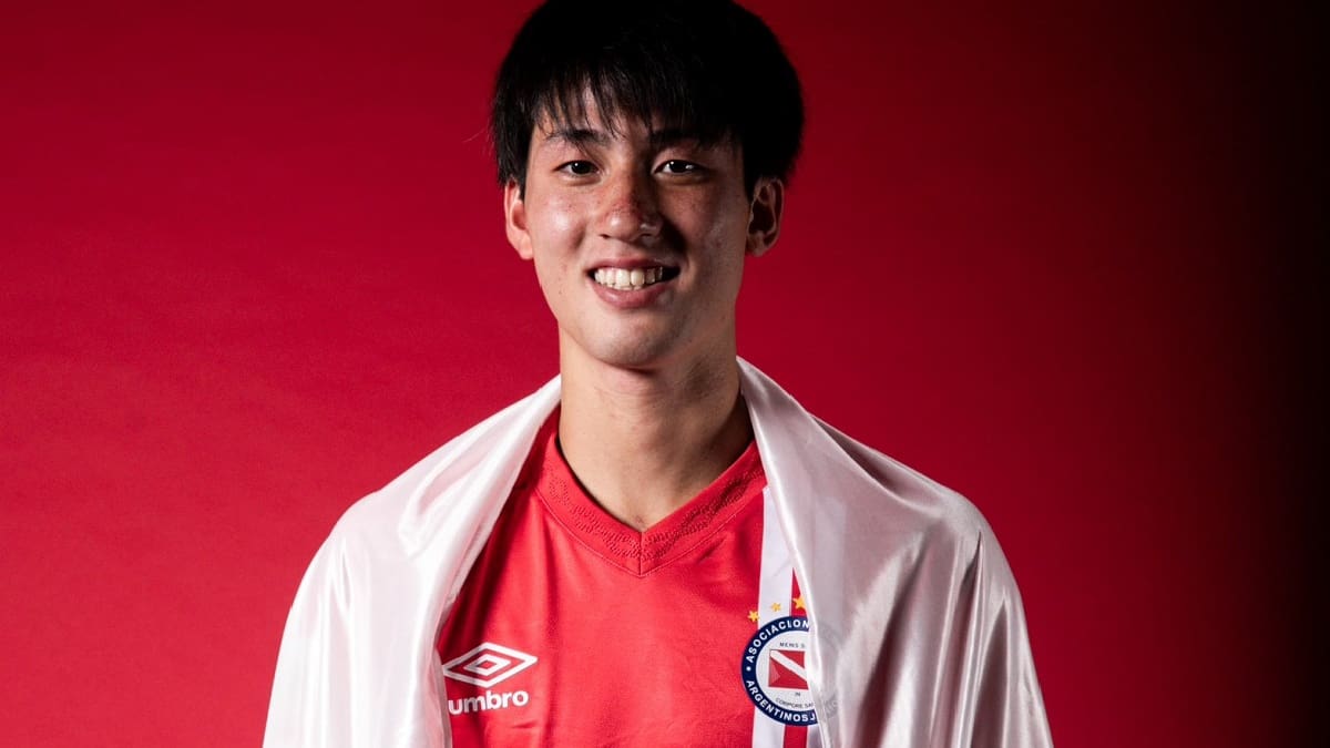 Ryoga Kida, futbolista de Argentinos Juniors.
