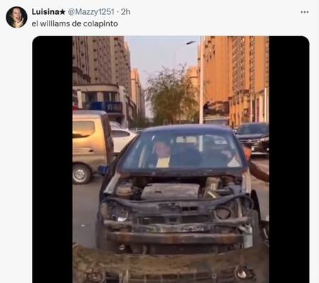 Memes sobre la última carrera de Colapinto. Foto: X.