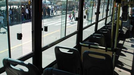 Paro de colectivos. Foto: NA.